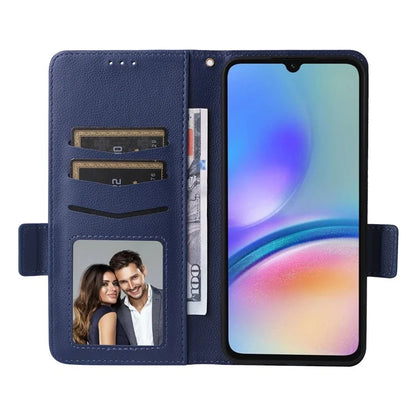 For Samsung Galaxy A05s 4G / M14 4G Case Litchi Texture Wallet Leather Phone Cover with Strap