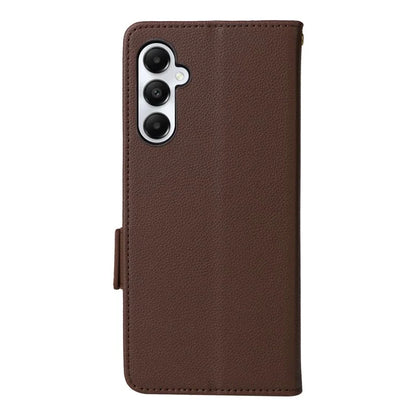 For Samsung Galaxy A05s 4G / M14 4G Case Litchi Texture Wallet Leather Phone Cover with Strap