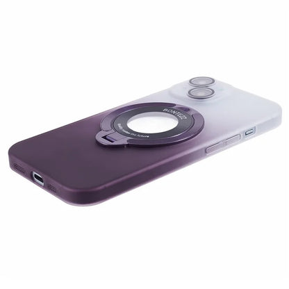 VOERO For iPhone 14 Case Kickstand Hard PC Phone Cover with Lens Film