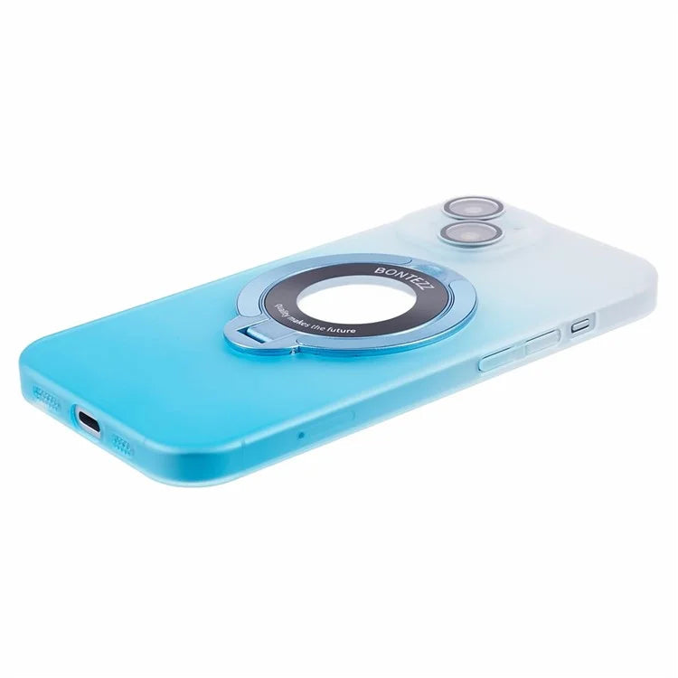 VOERO For iPhone 14 Case Kickstand Hard PC Phone Cover with Lens Film