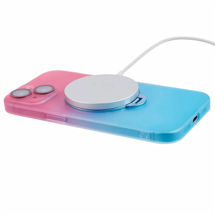 VOERO For iPhone 14 Case Kickstand Hard PC Phone Cover with Lens Film