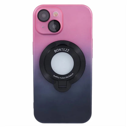 VOERO For iPhone 14 Case Kickstand Hard PC Phone Cover with Lens Film