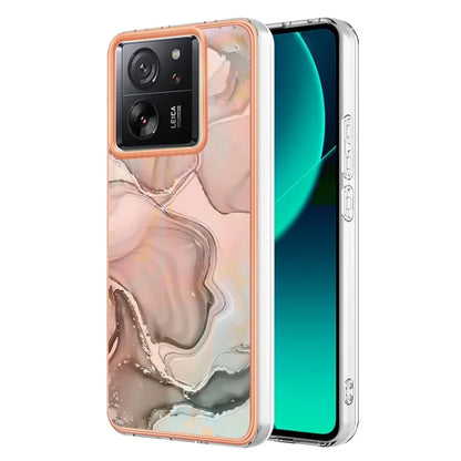YB IMD Series-16 Style-E For Xiaomi 13T / 13T Pro / Redmi K60 Ultra TPU Case 2.0mm IMD Marble Pattern Phone Cover