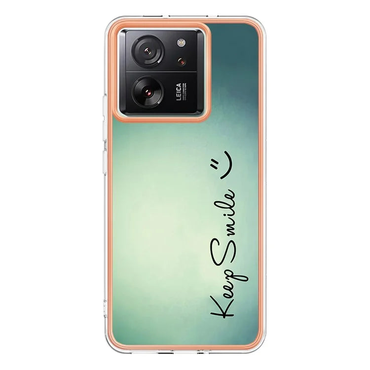 YB IMD Series-19 Style-D For Xiaomi 13T / 13T Pro / Redmi K60 Ultra Case 2.0mm IMD Pattern Phone TPU Cover