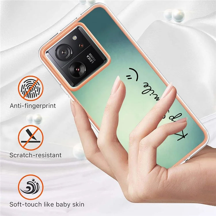 YB IMD Series-19 Style-D For Xiaomi 13T / 13T Pro / Redmi K60 Ultra Case 2.0mm IMD Pattern Phone TPU Cover