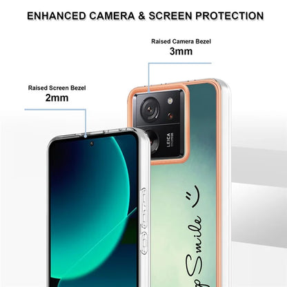 YB IMD Series-19 Style-D For Xiaomi 13T / 13T Pro / Redmi K60 Ultra Case 2.0mm IMD Pattern Phone TPU Cover