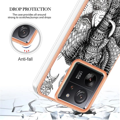 YB IMD Series-19 Style-D For Xiaomi 13T / 13T Pro / Redmi K60 Ultra Case 2.0mm IMD Pattern Phone TPU Cover