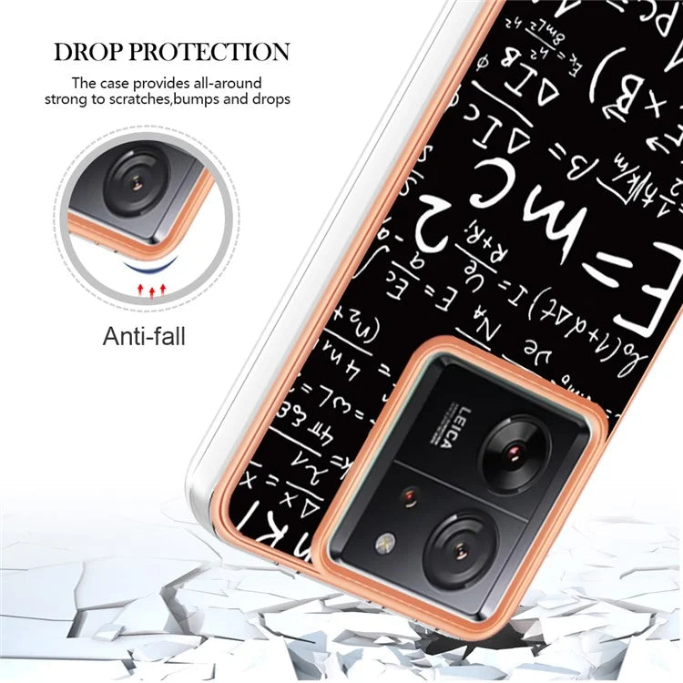 YB IMD Series-19 Style-D For Xiaomi 13T / 13T Pro / Redmi K60 Ultra Case 2.0mm IMD Pattern Phone TPU Cover