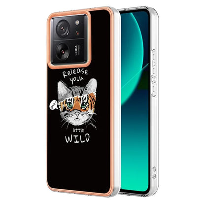 YB IMD Series-19 Style-D For Xiaomi 13T / 13T Pro / Redmi K60 Ultra Case 2.0mm IMD Pattern Phone TPU Cover