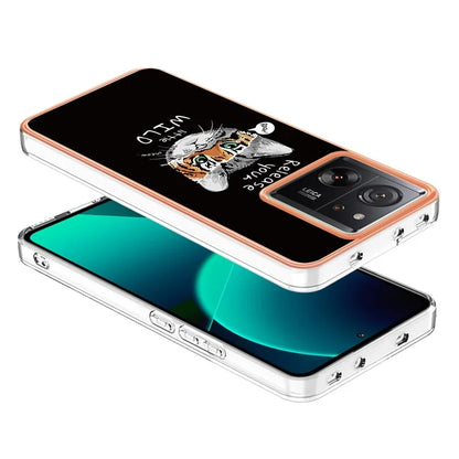 YB IMD Series-19 Style-D For Xiaomi 13T / 13T Pro / Redmi K60 Ultra Case 2.0mm IMD Pattern Phone TPU Cover