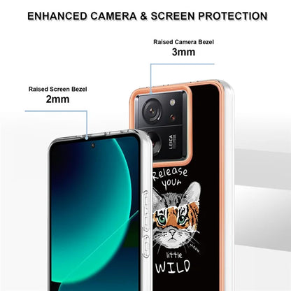 YB IMD Series-19 Style-D For Xiaomi 13T / 13T Pro / Redmi K60 Ultra Case 2.0mm IMD Pattern Phone TPU Cover
