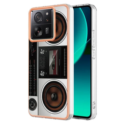 YB IMD Series-19 Style-D For Xiaomi 13T / 13T Pro / Redmi K60 Ultra Case 2.0mm IMD Pattern Phone TPU Cover