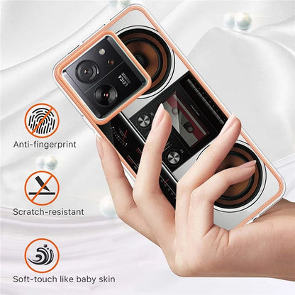 YB IMD Series-19 Style-D For Xiaomi 13T / 13T Pro / Redmi K60 Ultra Case 2.0mm IMD Pattern Phone TPU Cover