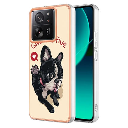 YB IMD Series-19 Style-D For Xiaomi 13T / 13T Pro / Redmi K60 Ultra Case 2.0mm IMD Pattern Phone TPU Cover