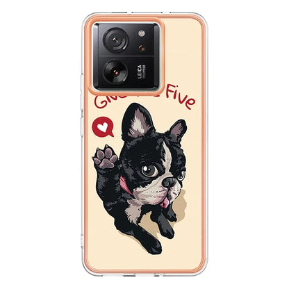 YB IMD Series-19 Style-D For Xiaomi 13T / 13T Pro / Redmi K60 Ultra Case 2.0mm IMD Pattern Phone TPU Cover
