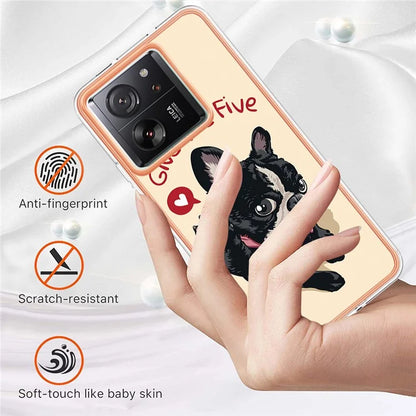 YB IMD Series-19 Style-D For Xiaomi 13T / 13T Pro / Redmi K60 Ultra Case 2.0mm IMD Pattern Phone TPU Cover