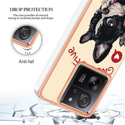 YB IMD Series-19 Style-D For Xiaomi 13T / 13T Pro / Redmi K60 Ultra Case 2.0mm IMD Pattern Phone TPU Cover