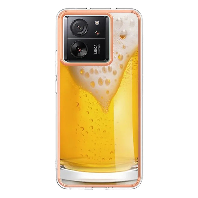 YB IMD Series-19 Style-D For Xiaomi 13T / 13T Pro / Redmi K60 Ultra Case 2.0mm IMD Pattern Phone TPU Cover