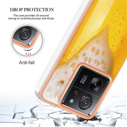 YB IMD Series-19 Style-D For Xiaomi 13T / 13T Pro / Redmi K60 Ultra Case 2.0mm IMD Pattern Phone TPU Cover
