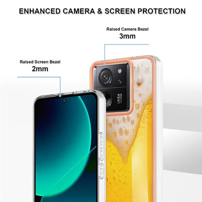 YB IMD Series-19 Style-D For Xiaomi 13T / 13T Pro / Redmi K60 Ultra Case 2.0mm IMD Pattern Phone TPU Cover