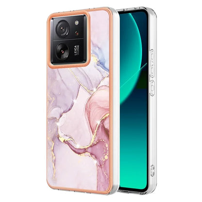 YB IMD Series-2 For Xiaomi 13T / 13T Pro / Redmi K60 Ultra TPU Case Electroplating Marble Pattern Phone Cover