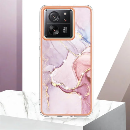 YB IMD Series-2 For Xiaomi 13T / 13T Pro / Redmi K60 Ultra TPU Case Electroplating Marble Pattern Phone Cover