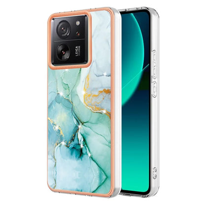 YB IMD Series-2 For Xiaomi 13T / 13T Pro / Redmi K60 Ultra TPU Case Electroplating Marble Pattern Phone Cover