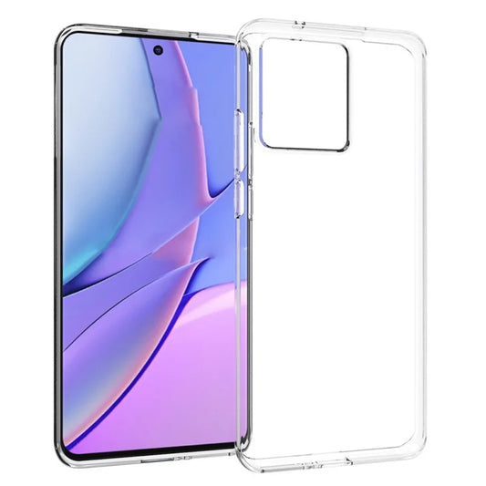 For Motorola Edge 40 Neo 5G TPU Clear Case Protective Phone Cover (Big Rear Lens Hole)