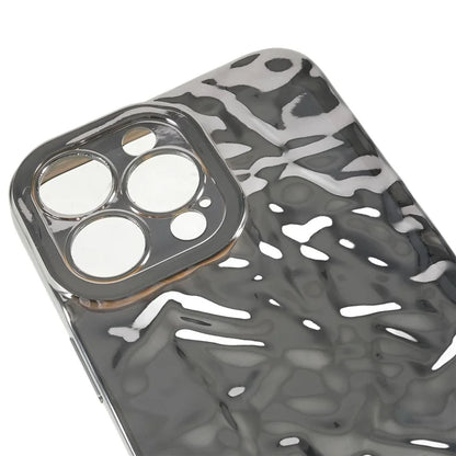 For iPhone 15 Pro Case Wrinkled Uneven Surface TPU Phone Cover