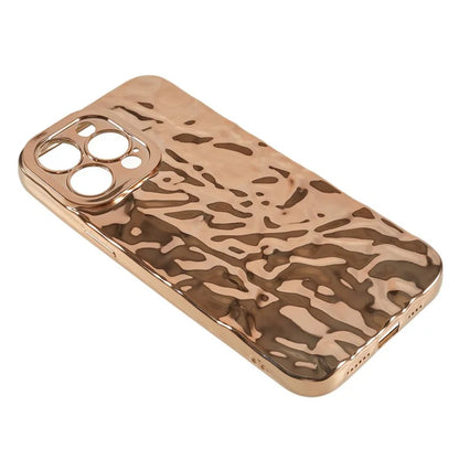 For iPhone 15 Pro Case Wrinkled Uneven Surface TPU Phone Cover