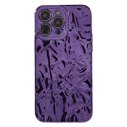 For iPhone 15 Pro Case Wrinkled Uneven Surface TPU Phone Cover