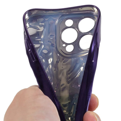 For iPhone 15 Pro Case Wrinkled Uneven Surface TPU Phone Cover