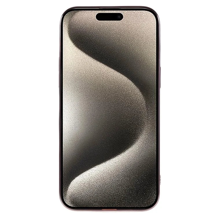 For iPhone 15 Pro Max Case Electroplating TPU Wrinkled Uneven Phone Cover