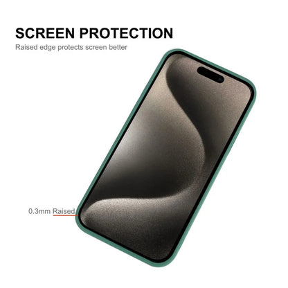 ENKAY HAT PRINCE For iPhone 15 Pro Case Camera Lens Precise Cutout Liquid Silicone Phone Cover