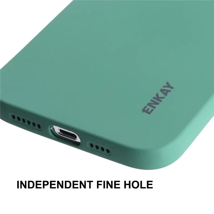 ENKAY HAT PRINCE For iPhone 15 Pro Case Camera Lens Precise Cutout Liquid Silicone Phone Cover