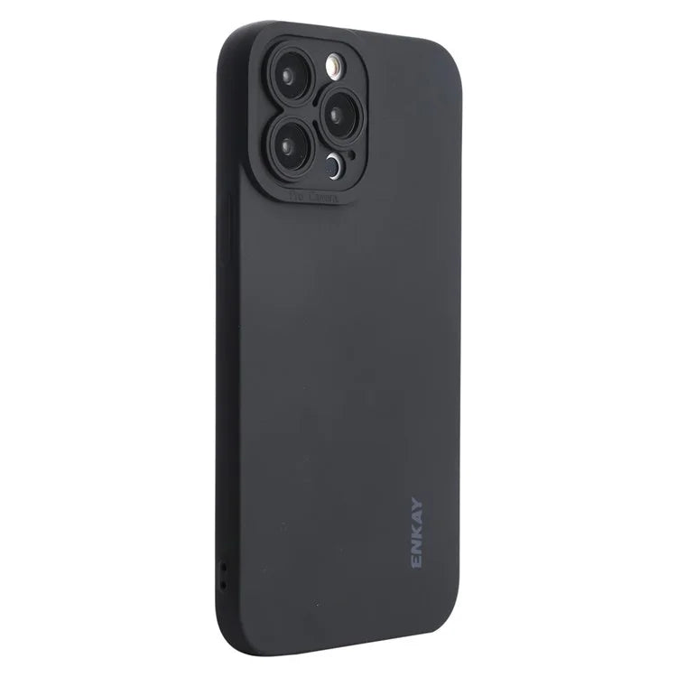 ENKAY HAT PRINCE For iPhone 15 Pro Case Camera Lens Precise Cutout Liquid Silicone Phone Cover