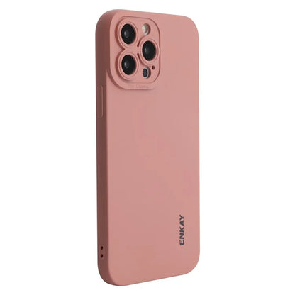 ENKAY HAT PRINCE For iPhone 15 Pro Case Camera Lens Precise Cutout Liquid Silicone Phone Cover