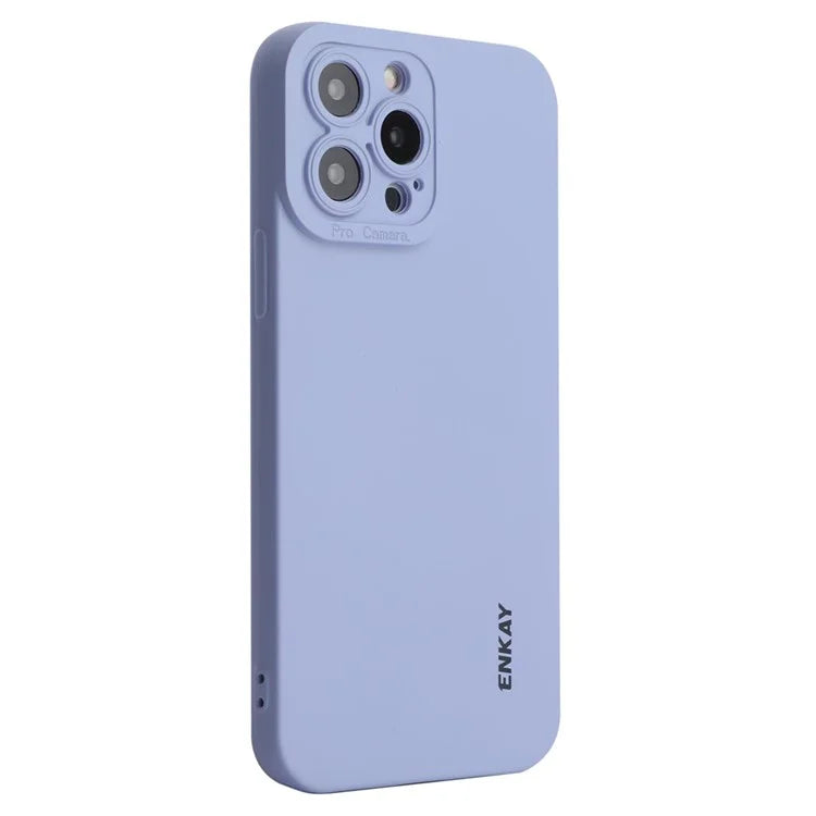ENKAY HAT PRINCE For iPhone 15 Pro Case Camera Lens Precise Cutout Liquid Silicone Phone Cover