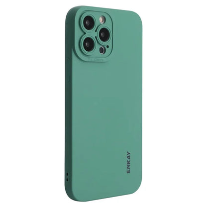 ENKAY HAT PRINCE For iPhone 15 Pro Max Case Drop-proof Precise Cutout Liquid Silicone Phone Cover