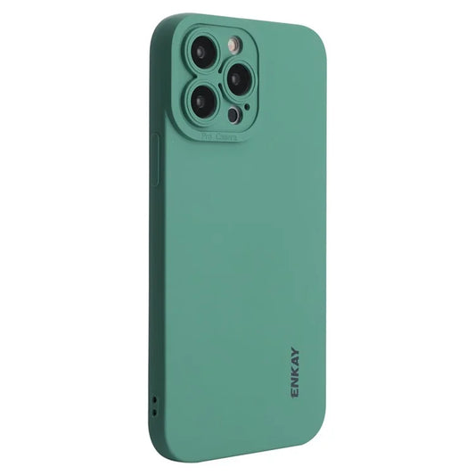 ENKAY HAT PRINCE For iPhone 15 Pro Max Case Drop-proof Precise Cutout Liquid Silicone Phone Cover