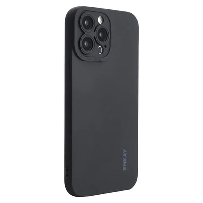 ENKAY HAT PRINCE For iPhone 15 Pro Max Case Drop-proof Precise Cutout Liquid Silicone Phone Cover