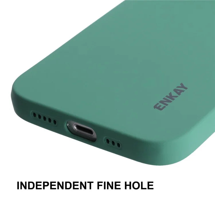 ENKAY HAT PRINCE For iPhone 15 Case Anti-fall Precise Cutout Liquid Silicone Phone Cover
