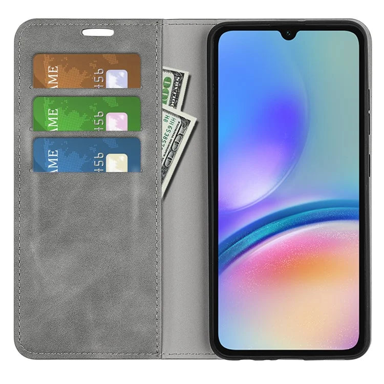 For Samsung Galaxy A05s 4G Case Wallet Stand PU Leather Skin-touch Mobile Phone Cover
