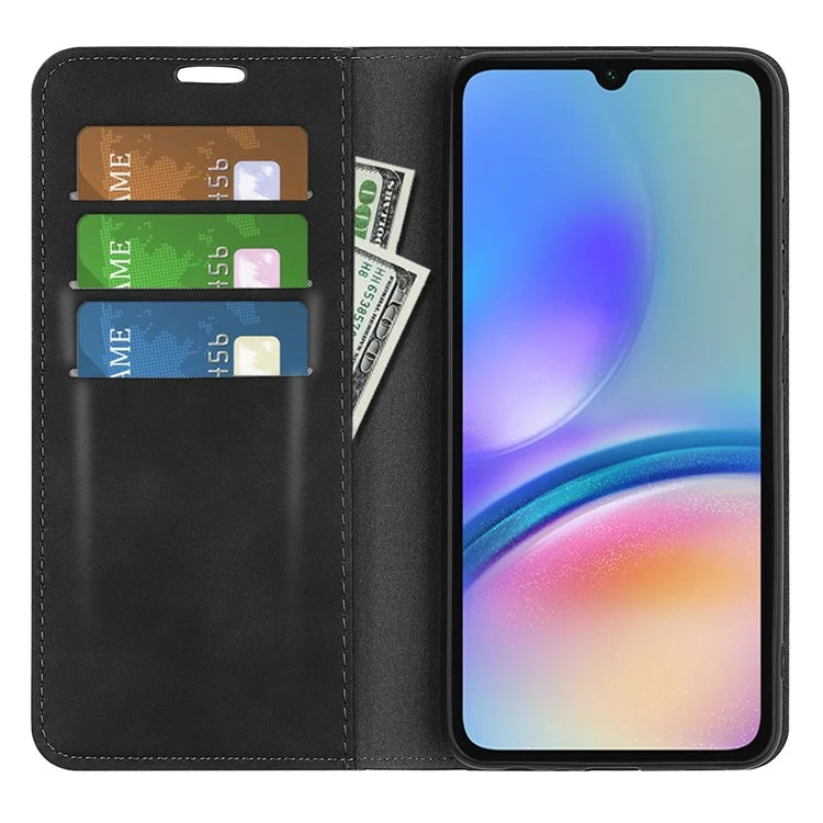 For Samsung Galaxy A05s 4G Case Wallet Stand PU Leather Skin-touch Mobile Phone Cover