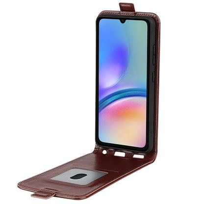For Samsung Galaxy A05s 4G Case Card Slot Crazy Horse Texture Leather Phone Cover