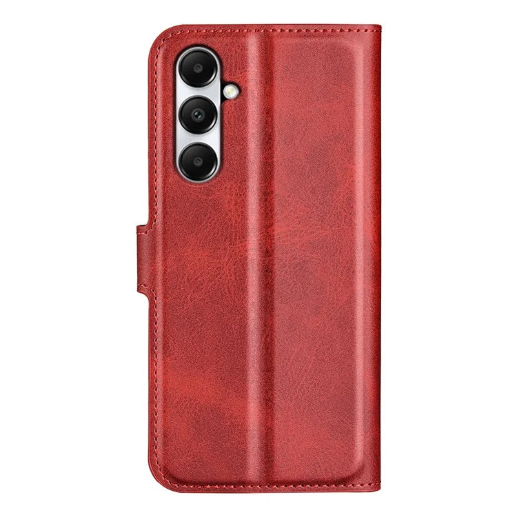 For Samsung Galaxy A05s 4G Case PU Leather Stand Calf Texture Cell Phone Cover