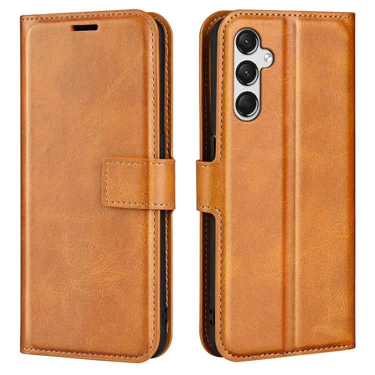 For Samsung Galaxy A05s 4G Case PU Leather Stand Calf Texture Cell Phone Cover