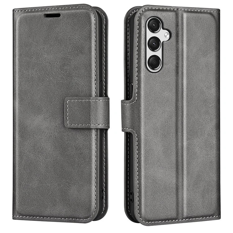 For Samsung Galaxy A05s 4G Case PU Leather Stand Calf Texture Cell Phone Cover