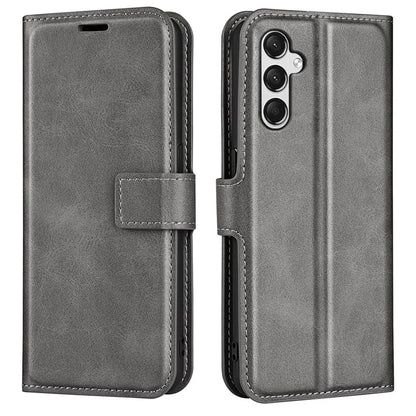 For Samsung Galaxy A05s 4G Case PU Leather Stand Calf Texture Cell Phone Cover