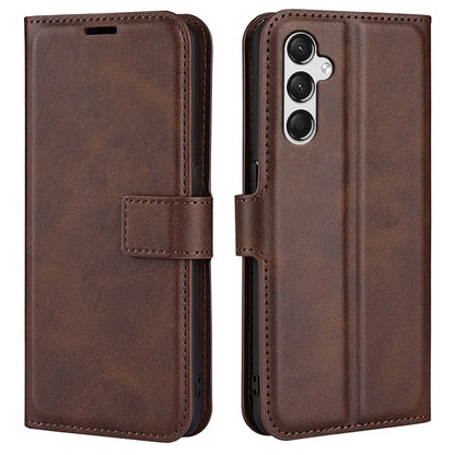 For Samsung Galaxy A05s 4G Case PU Leather Stand Calf Texture Cell Phone Cover